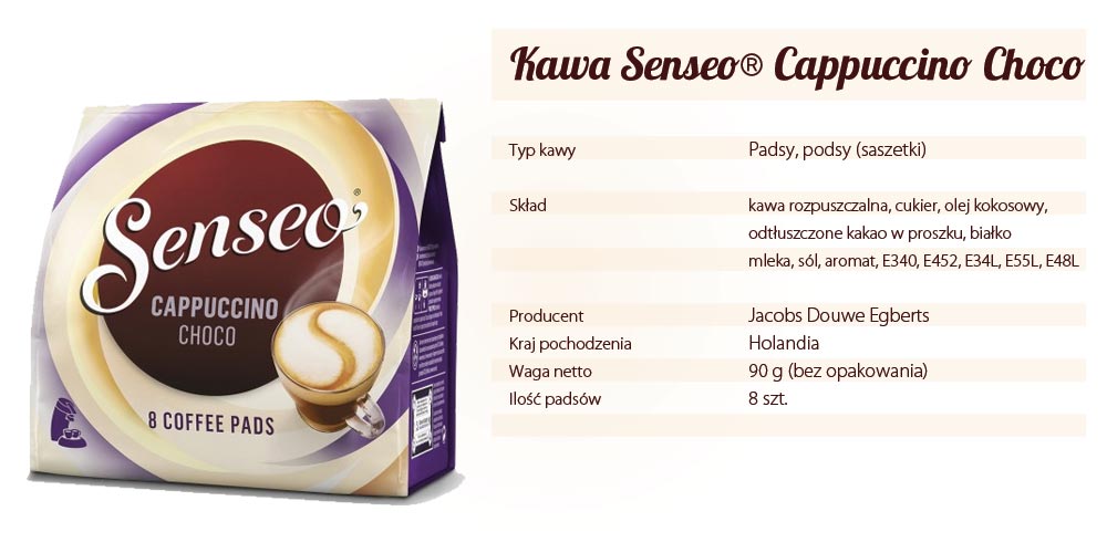Senseo Cappuccino Choco 8 pads w CafePads.pl