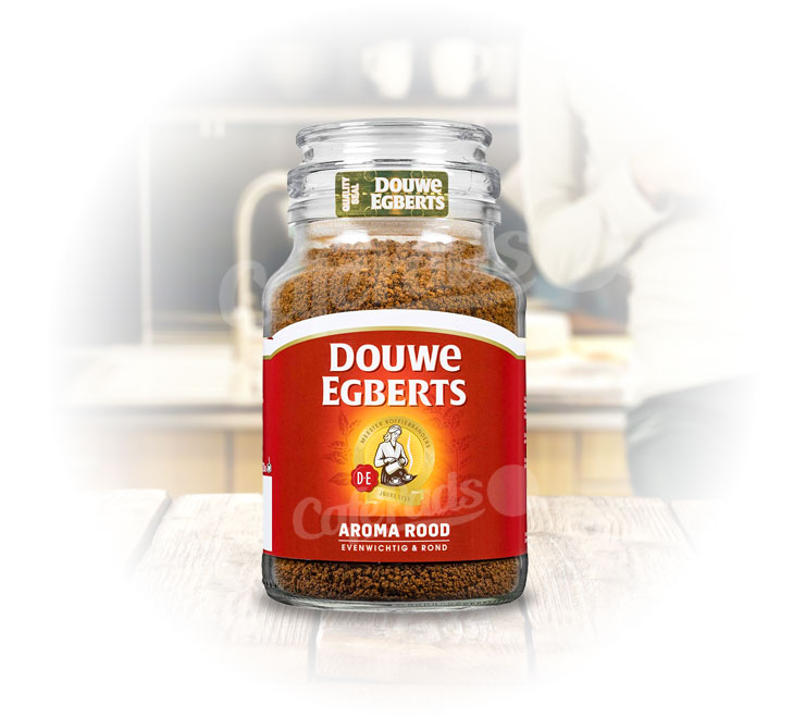 kawa, douwe egberts, aroma rood, 200g, coffee, kawa rozpuszczalna