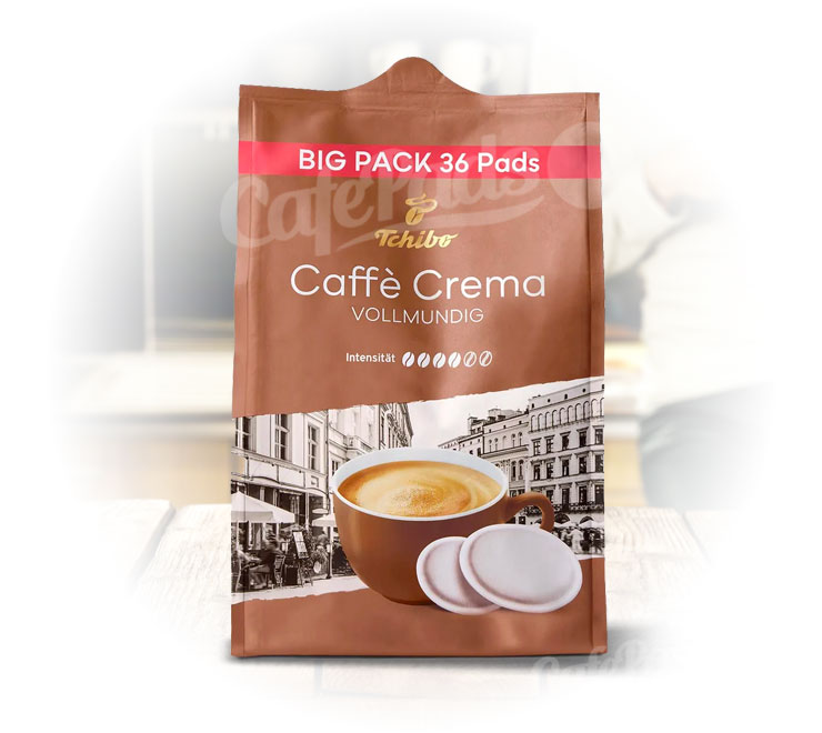 kawa, senseo, saszetki, ekspresy, philips, tchibo, caffe crema, 36 pads
