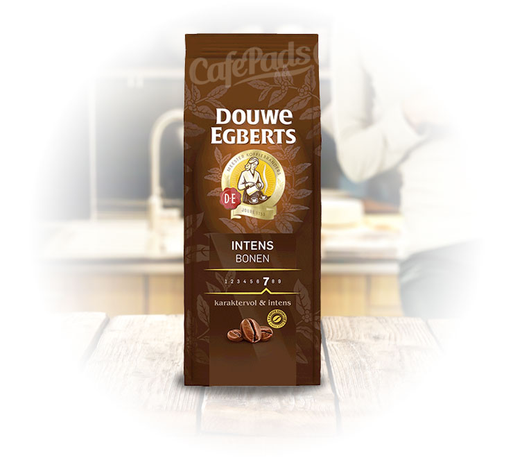 kawa, douwe egberts, 500g, intens, bonen, ziarna, ziarnista, de