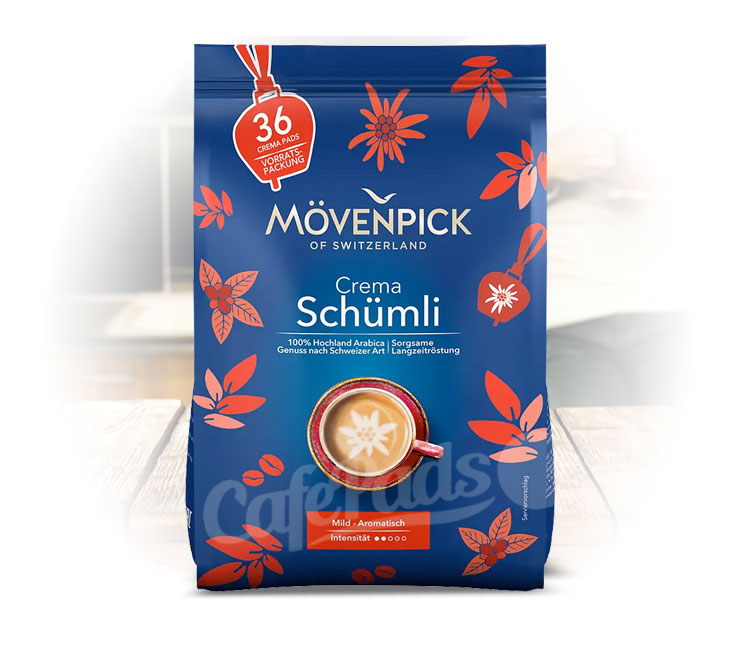 movenpick, 36 pads, der himmlische, pads, senseo, kawa w saszetkach, kawa do senseo,