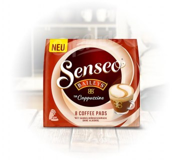 kawa, senseo, saszetki, ekspresy, philips, douwe egberts, cappuccino, caramel, 8pads