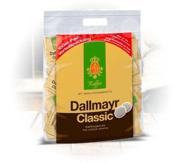 kawa, senseo, saszetki, ekspresy, philips, dallmayr, classic, 100 pads, arabica