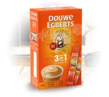 kawa, douwe egberts, 3w1, classic, coffee, kawa rozpuszczalna