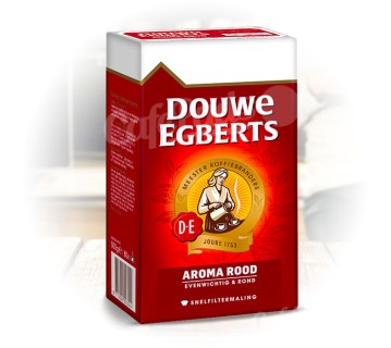 kawa, douwe egberts, aroma rood, 250g, coffee, kawa mielona, snelfiltermaling, holandia