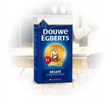 kawa ziarnista, aroma rood, decaf, kawa z holandii, douwe egberts decaf, ziarna, kawa bezkofeinowa