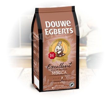 mocca, douwe egberts, kawa, mielona, miedziana, mocca, 250g