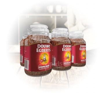 kawa, douwe egberts, aroma rood, 200g, coffee, kawa rozpuszczalna