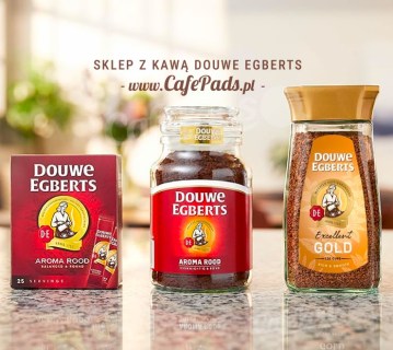 kawa, douwe egberts, aroma rood, 25, coffee, kawa rozpuszczalna, sticks