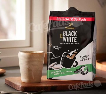 kawa, senseo, saszetki, ekspresy, philips, tchibo, Black & White, 36 pads