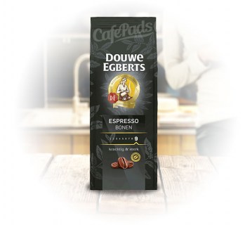 kawa, espresso, douwe egberts, 500g, espresso, bonen, ziarna