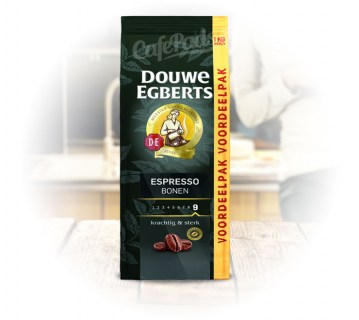 kawa, espresso, douwe egberts, 1000g, 1kg, espresso, bonen, ziarna