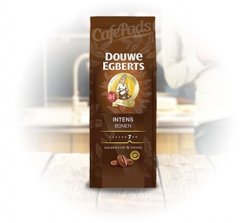 kawa, douwe egberts, 500g, intens, bonen, ziarna, ziarnista, de