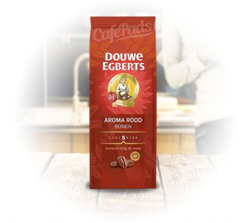 kawa ziarnista, aroma rood, kawa z holandii, douwe egberts aroma rood, 500g, ziarna, ziarnista, rood, czerwona