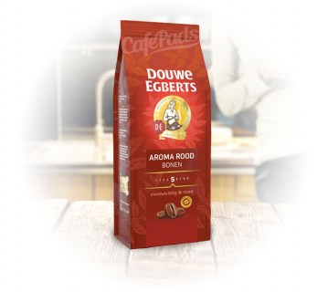 kawa ziarnista, aroma rood, kawa z holandii, douwe egberts rood, 500g, czerwona, bonen, ziarna, ziarnista