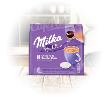 czekolada, milka, senseo, philips, czekolada do senseo, czekolada do senseo, milka do senseo, saszetki milka, 8 pads