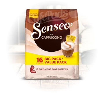 kawa, senseo, saszetki, philips, douwe egberts, cappuccino, 8pads