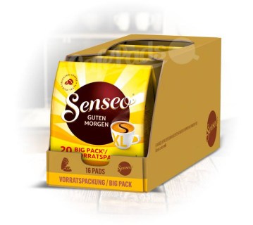 kawa, senseo, saszetki, ekspresy, philips, douwe egberts, de, guten morgen, 20 pads