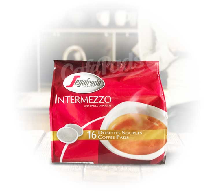 segafredo zanetti, 16 pads, inermezzo, pads, senseo, kawa w saszetkach, kawa do senseo
